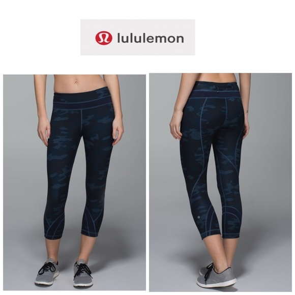 Lululemon Run: Inspire Crop All Full-On Luxtreme Navy 4 - Picture 1 of 12